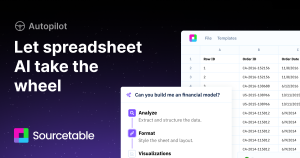 Sourcetable unveils the world's first AI-driven autonomous spreadsheet, simplifying data analysis for all users.