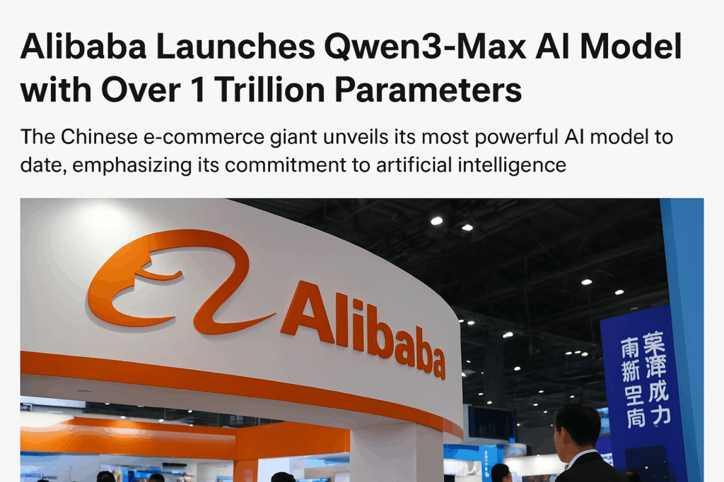 Alibaba unveils Qwen3-Max AI model with 1 trillion parameters