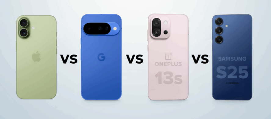 iPhone 17 vs Pixel 10 vs Samsung S25 vs OnePlus 13s: Which one is the Best?