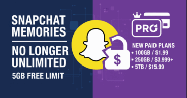 Snapchat Memories Not Free Anymore: Users Face 5GB Limit