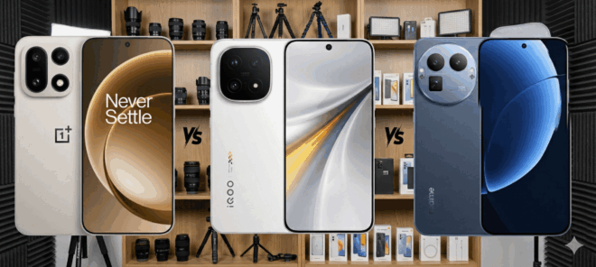 iQOO 15 vs OnePlus 15 vs Realme GT 8 Pro — Feature by Feature Comparison