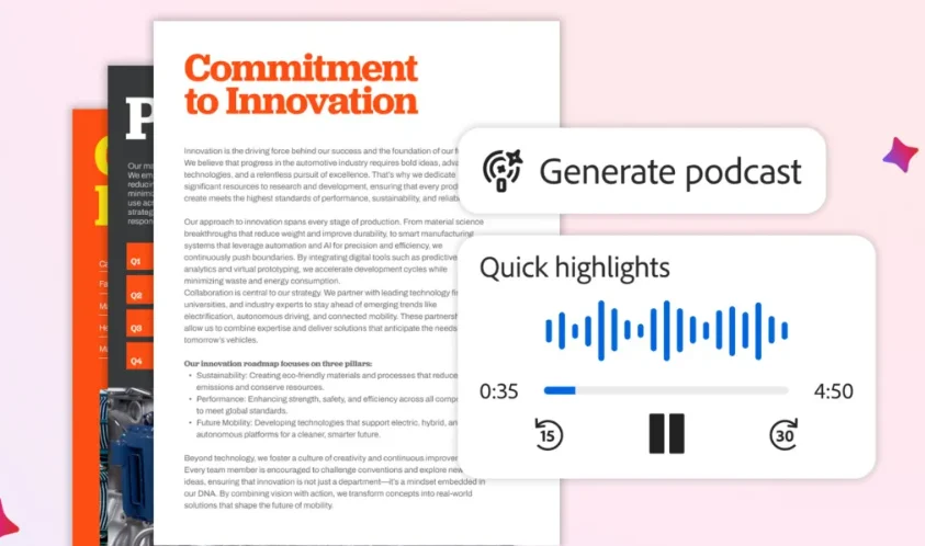 Adobe Acrobat Goes AI: Edit Files with Prompts and Get Podcast Summaries