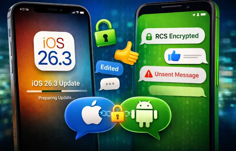iOS 26.3 Could Finally Fix iPhone–Android Messaging With Encryption, Edits, and Unsend