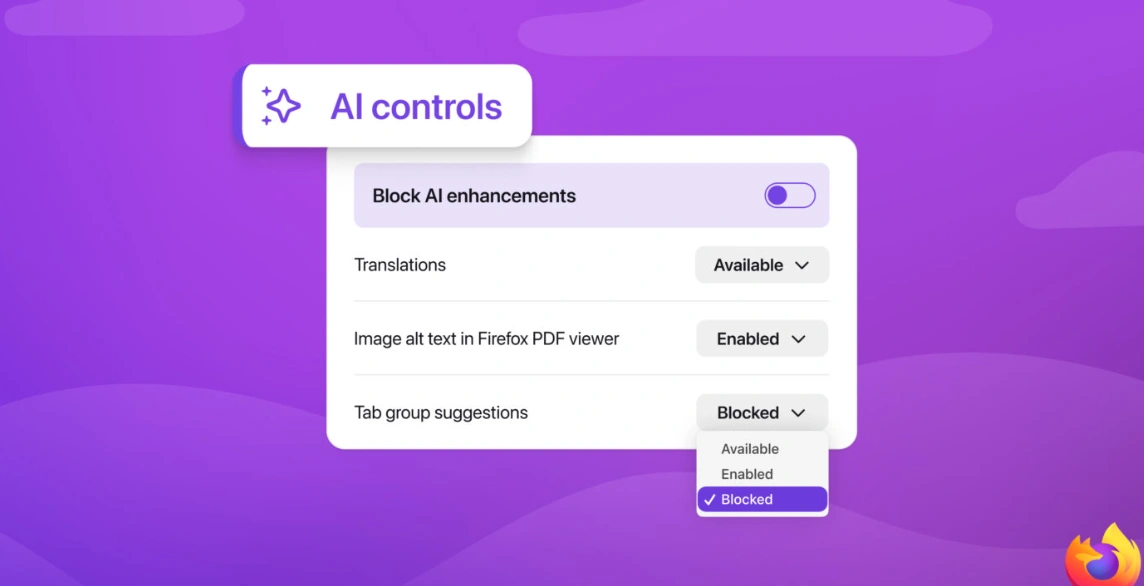 Firefox Adds AI Controls So You Can Block or Pick AI Features