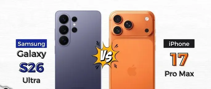 Post thumnail for Samsung Galaxy S26 Ultra vs iPhone 17 Pro Max: Which Flagship Is Worth Your ₹1.5 Lakh?