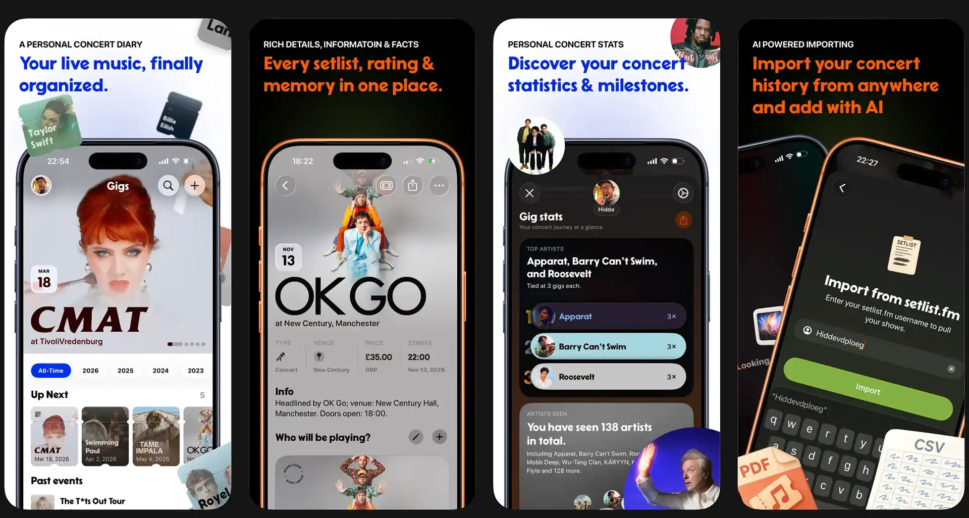Save Concert Memories with Gigs: See How This App Builds Personal Music Archive