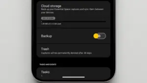 Nothing Essential Space Gets Cloud Backup, Cross-Device Sync Support