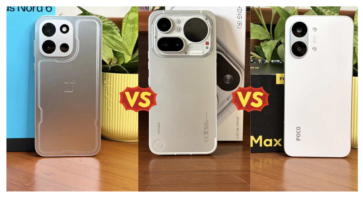 OnePlus Nord 6 vs Poco X8 Pro Max vs Nothing Phone 4a Pro: Which Rs 40K Phone is Worth Buying in 2026?
